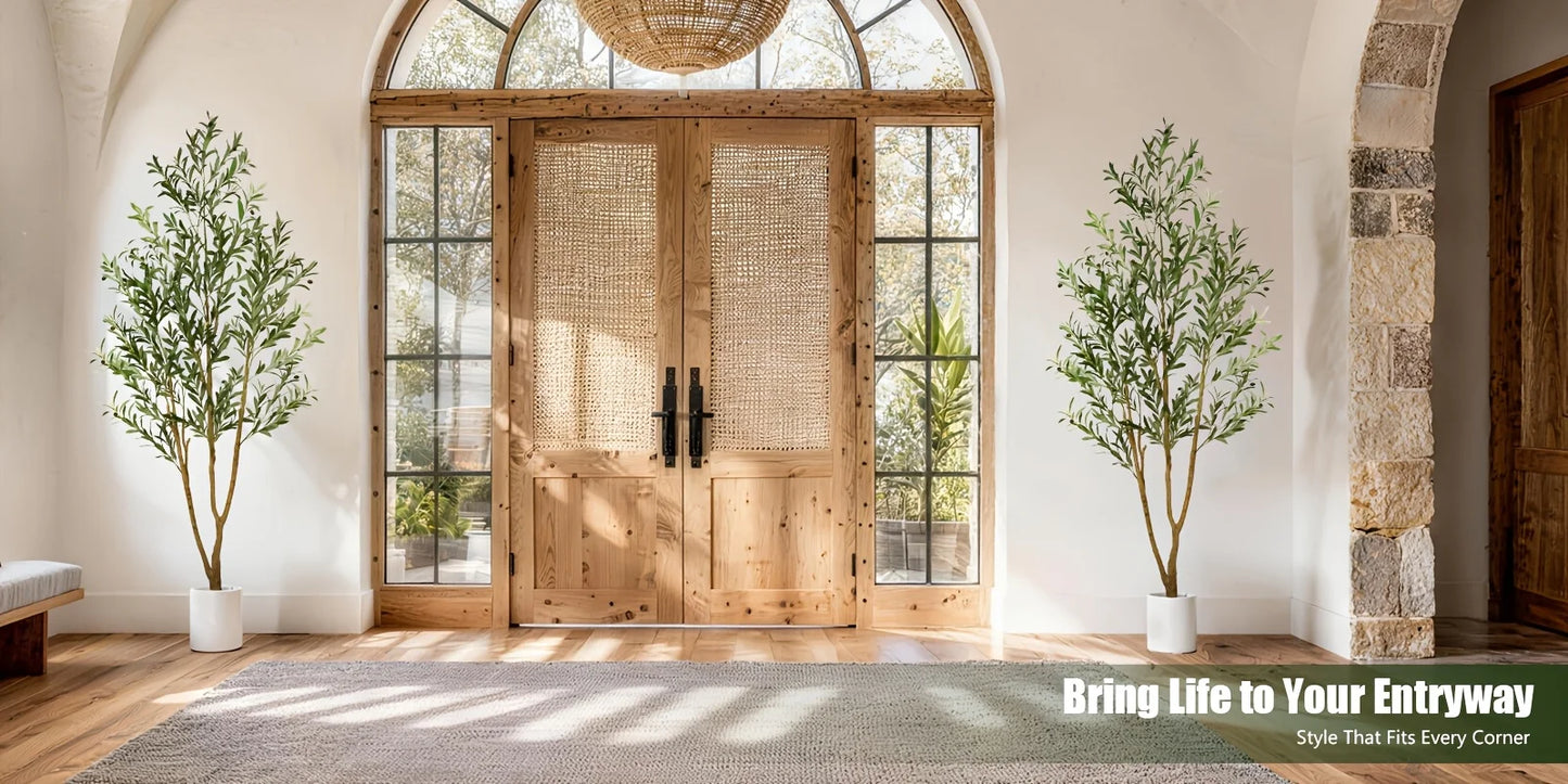 Olive Tree Artificial Indoor Decor With Realistic Leaves