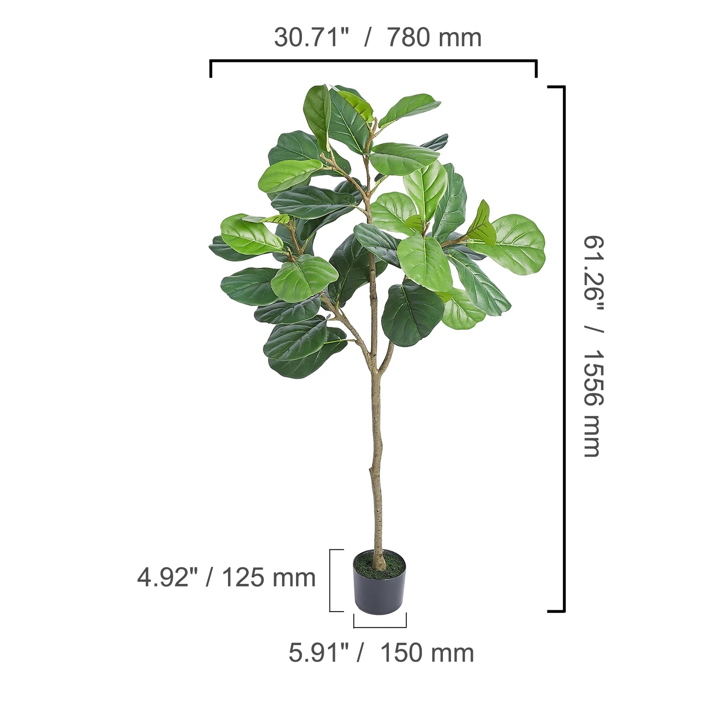 SucceBuy Artificial Olive Tree Faux Plant Low Maintenance With AntiTip