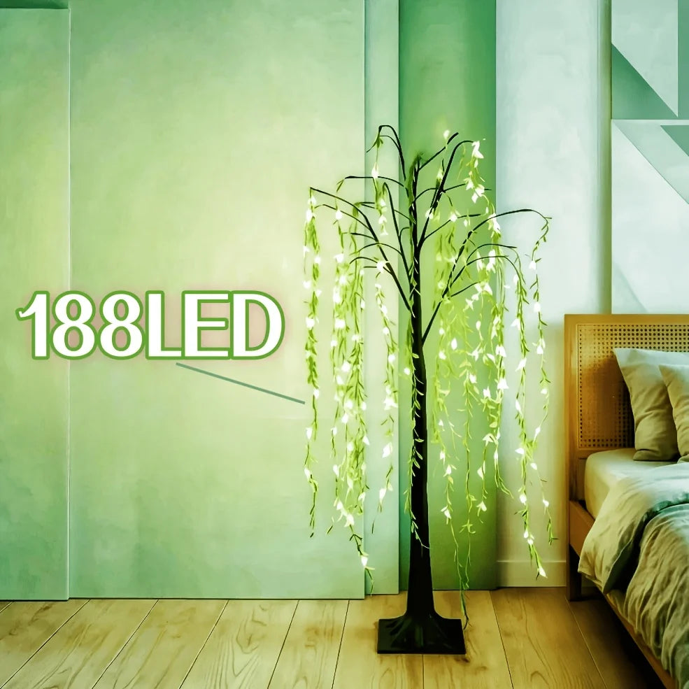188 LED Willow Tree Light With USB Power Garden Decor