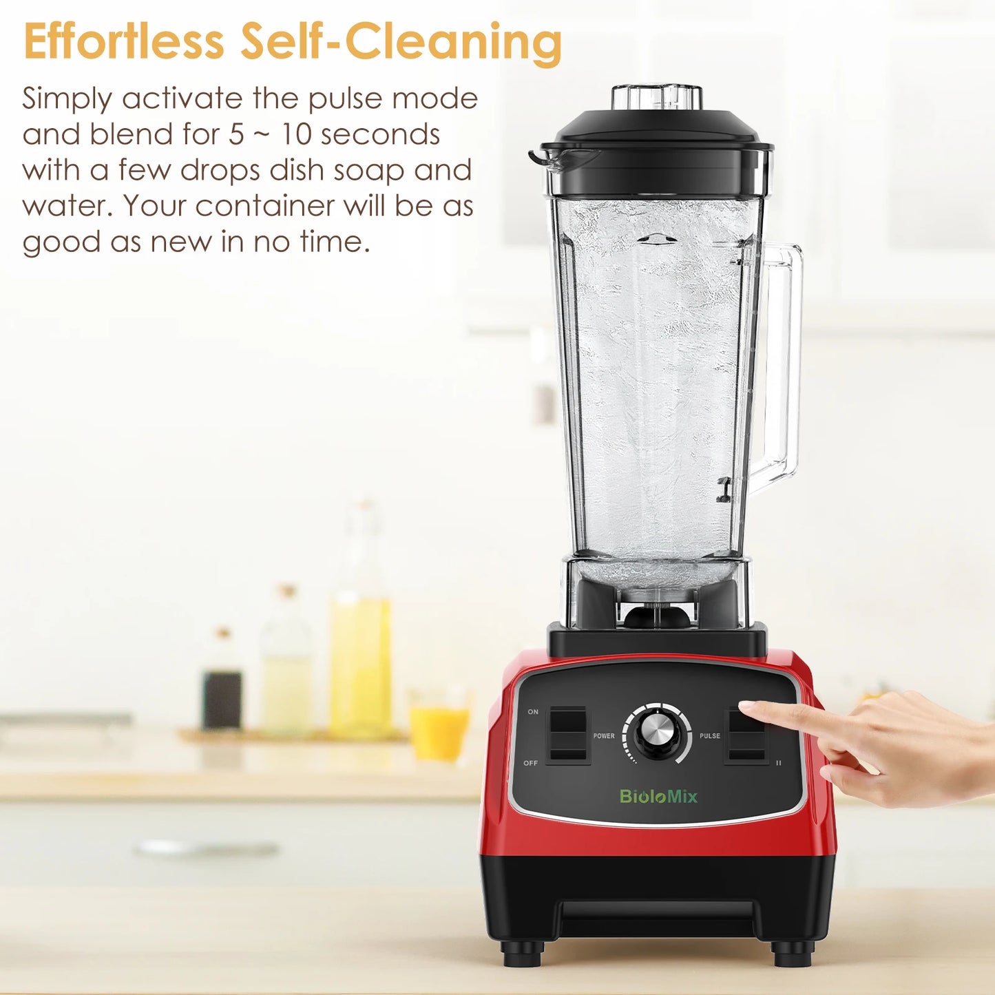Biolomix 2200W Heavy Duty Commercial Blender Mixer Juicer