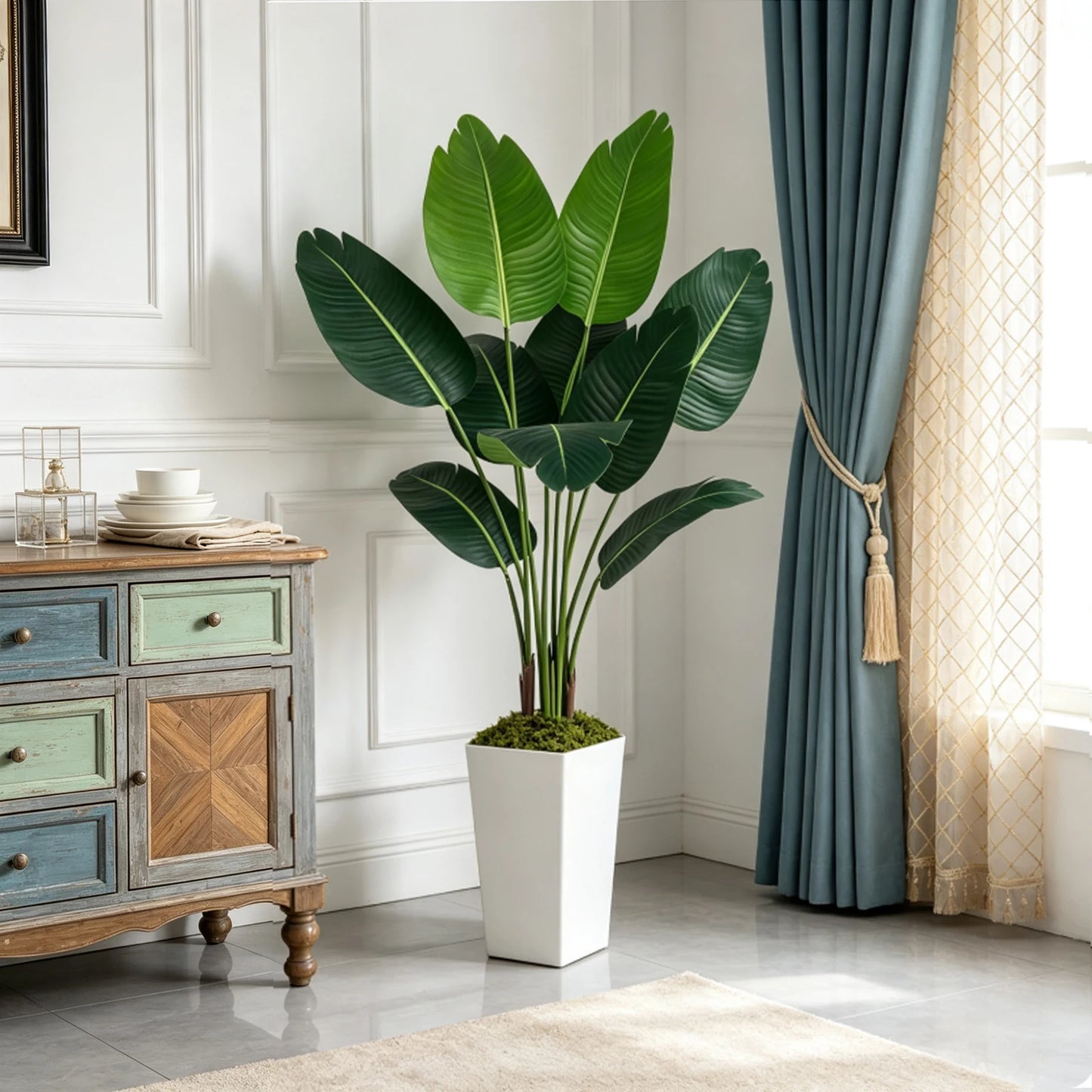 Olitree Bird of Paradise Artificial Palm Tree Indoor Home Decor
