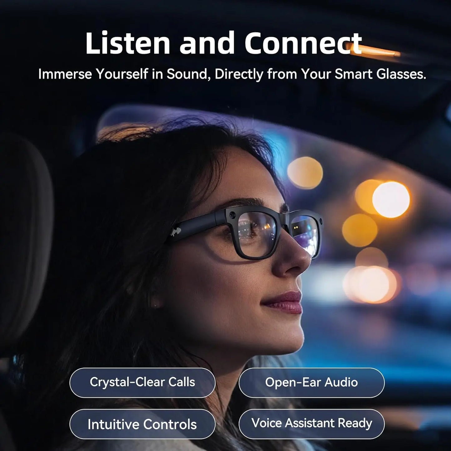 Step into the future with the GUHUAVMI M02S Smart AI Glasses and empower yourself with hands-free video, live translation, and smarter conversations.