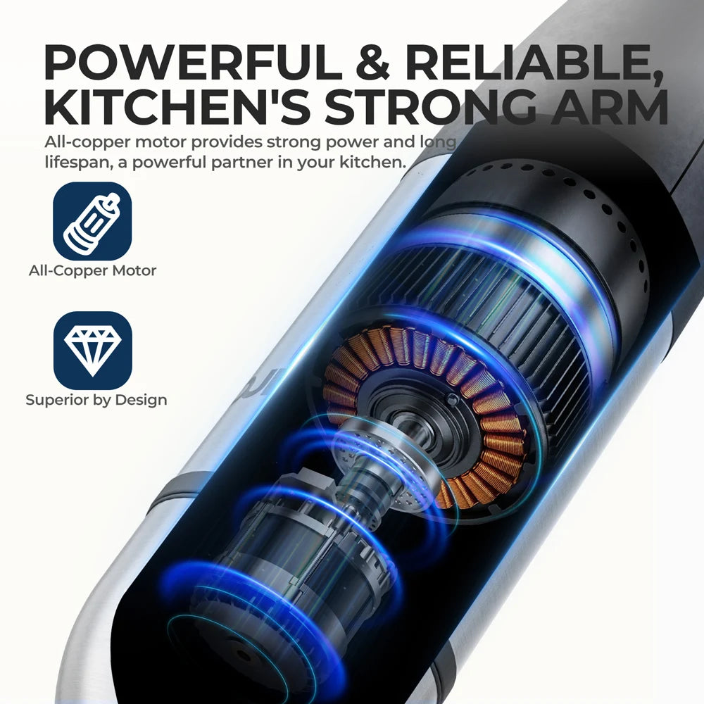Rouny 1500W Electric Handheld Stick Blender 6 In 1 Immersion