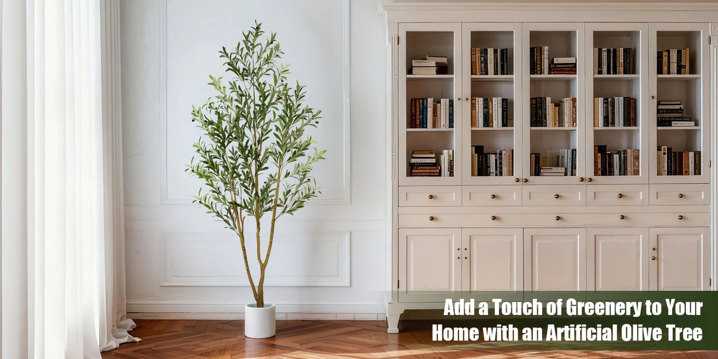 Olive Tree Artificial Indoor Decor With Realistic Leaves