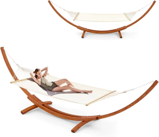 Heavy Duty 2 Person Hammock With Stand 550 Lbs Capacity For Porch Patio Garden