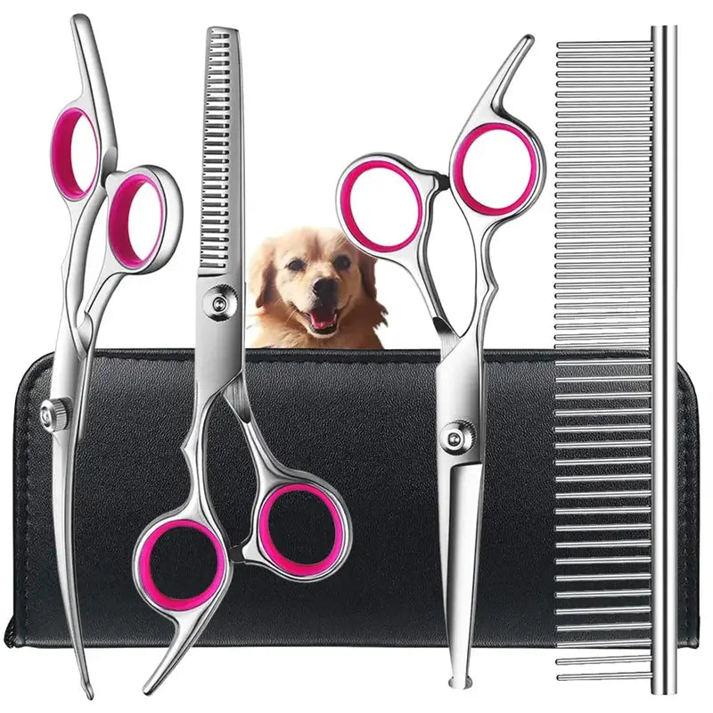 Pet Safe Stainless Steel Ambidextrous Dog Grooming Scissors Round Head
