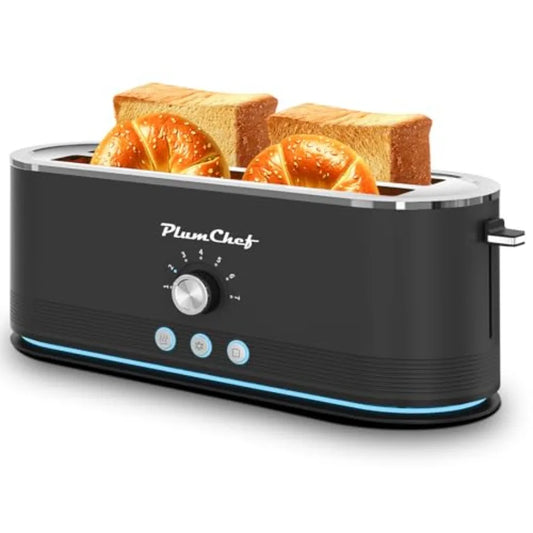 Toaster With 7 Browning Settings Defrost Reheat Removable Crumb Tray