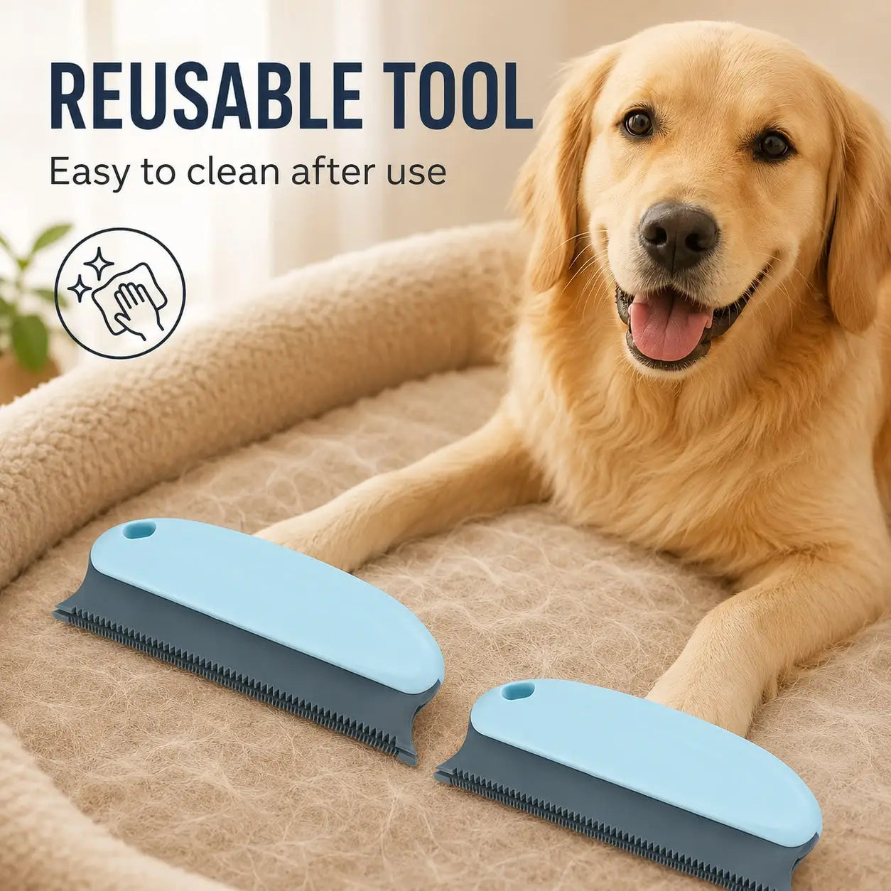 Professional Pet Hair Remover Brush For Furniture Cars Carpets Clothing
