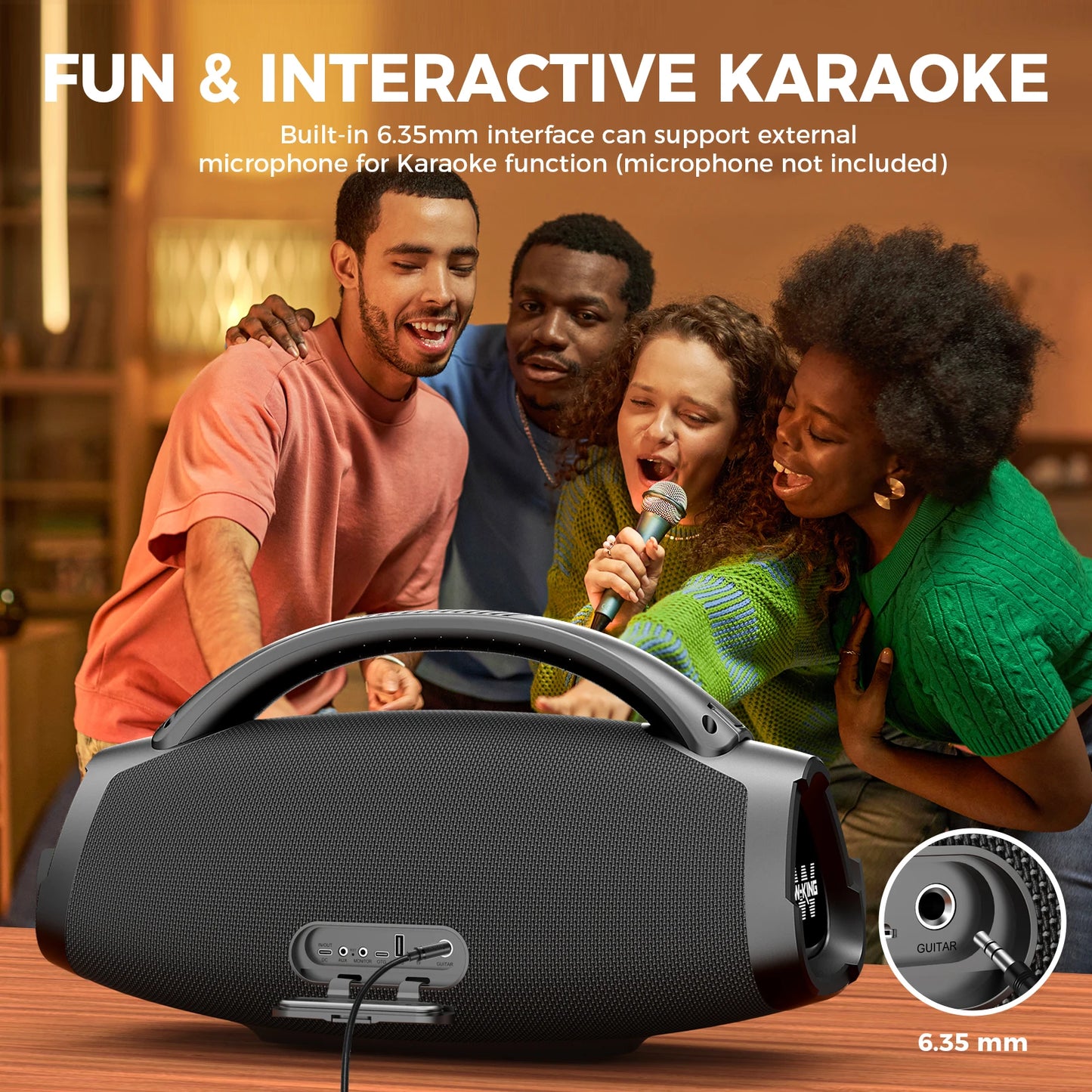 W-King X20 200W RMS Portable Bluetooth Speaker