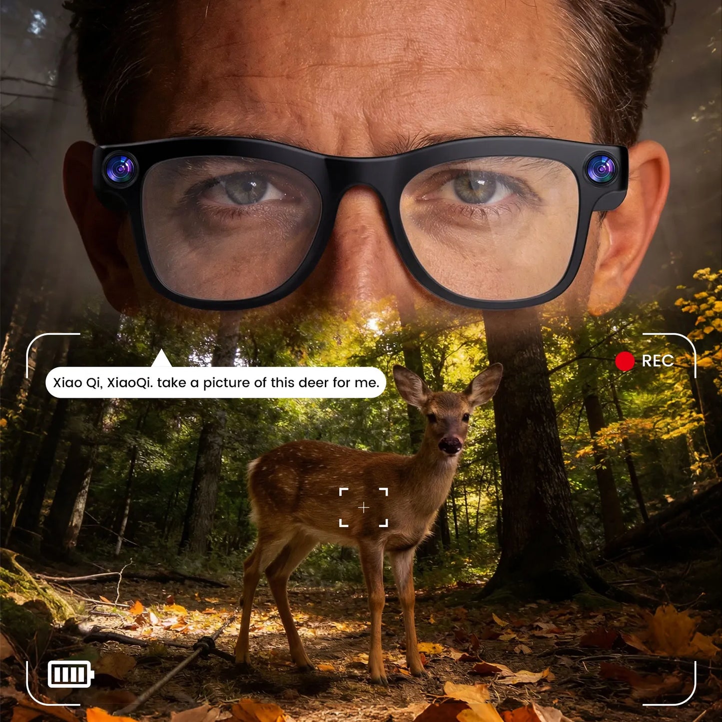 Experience hands free filming and real time translation with FG03 AI Smart Glasses, your wearable camera and translator in one, designed to keep you connected without distraction.