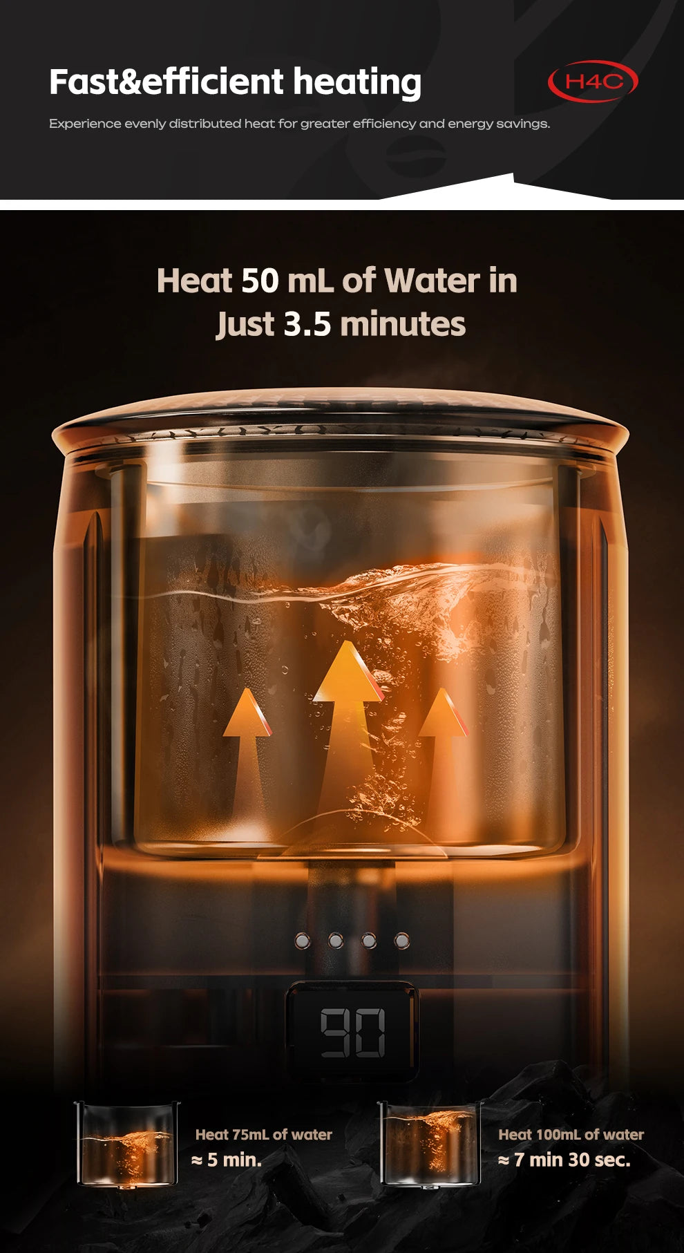 HiBREW H4C Portable Espresso Machine 3in1 Travel Coffee Maker 7500mAh Battery