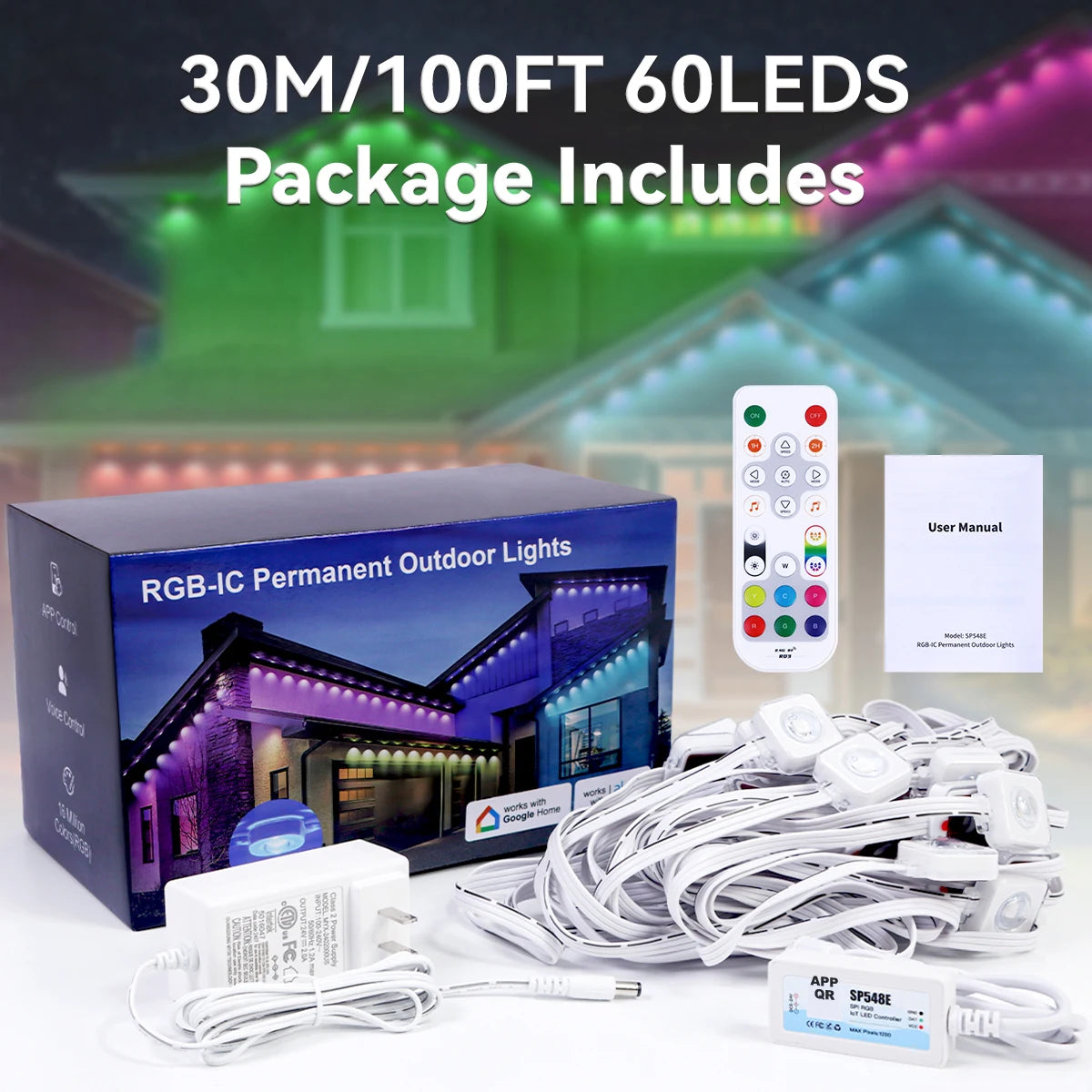 Aiopp Smart RGB Outdoor Lights With 72 Scene Modes IP67