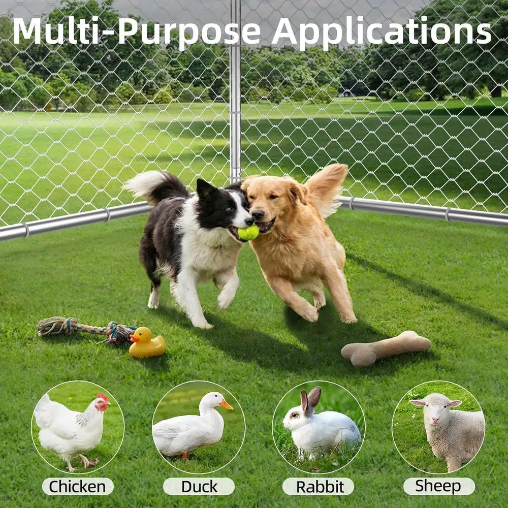 Large Outdoor Dog Kennel Heavy Duty Enclosure With Waterproof Cover