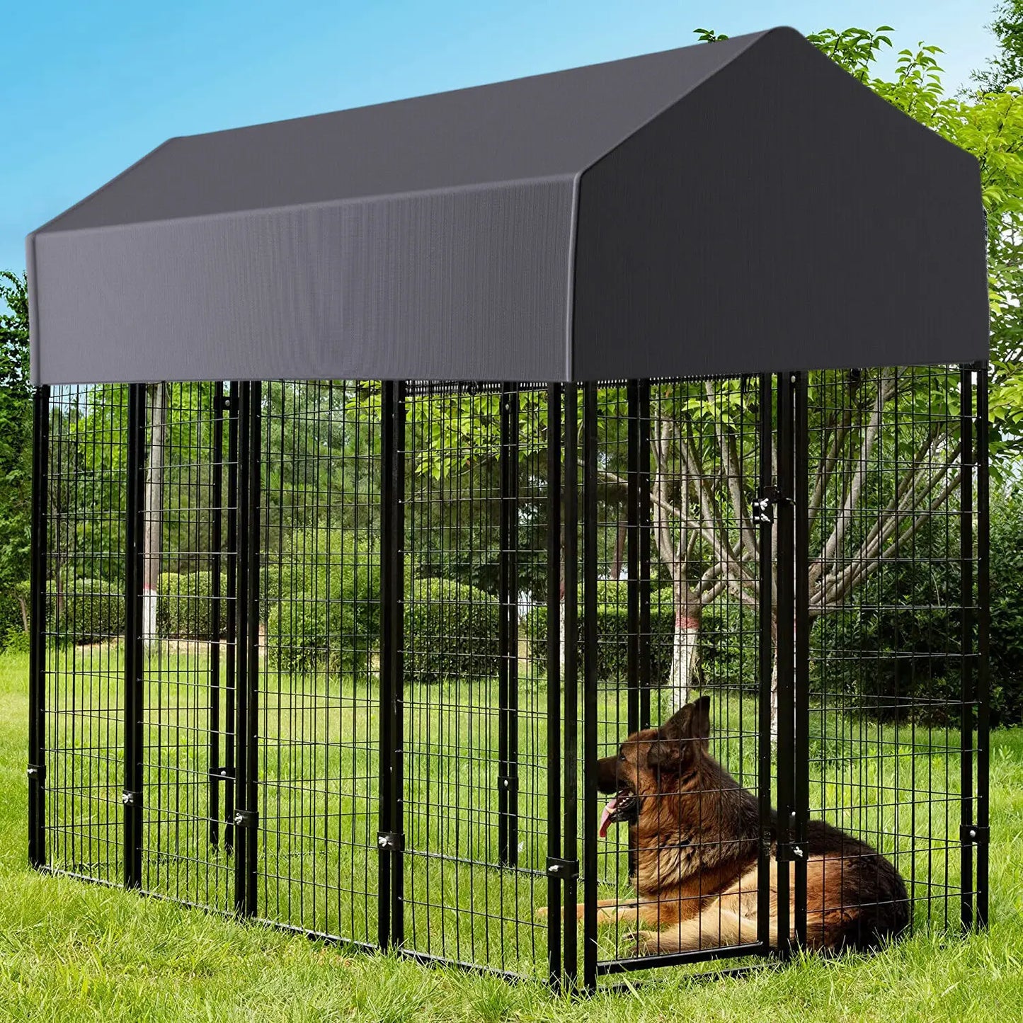 Oversized Large Outdoor Dog Kennel With Waterproof Cover