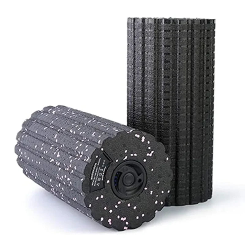 IQTEMOT Electric Yoga Column Roller With Vibration Massage 5 Speeds