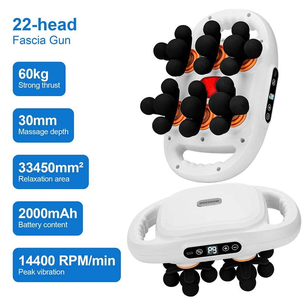 Foreverlily High Frequency Vibration Body Massage Gun Muscle Recovery Tool