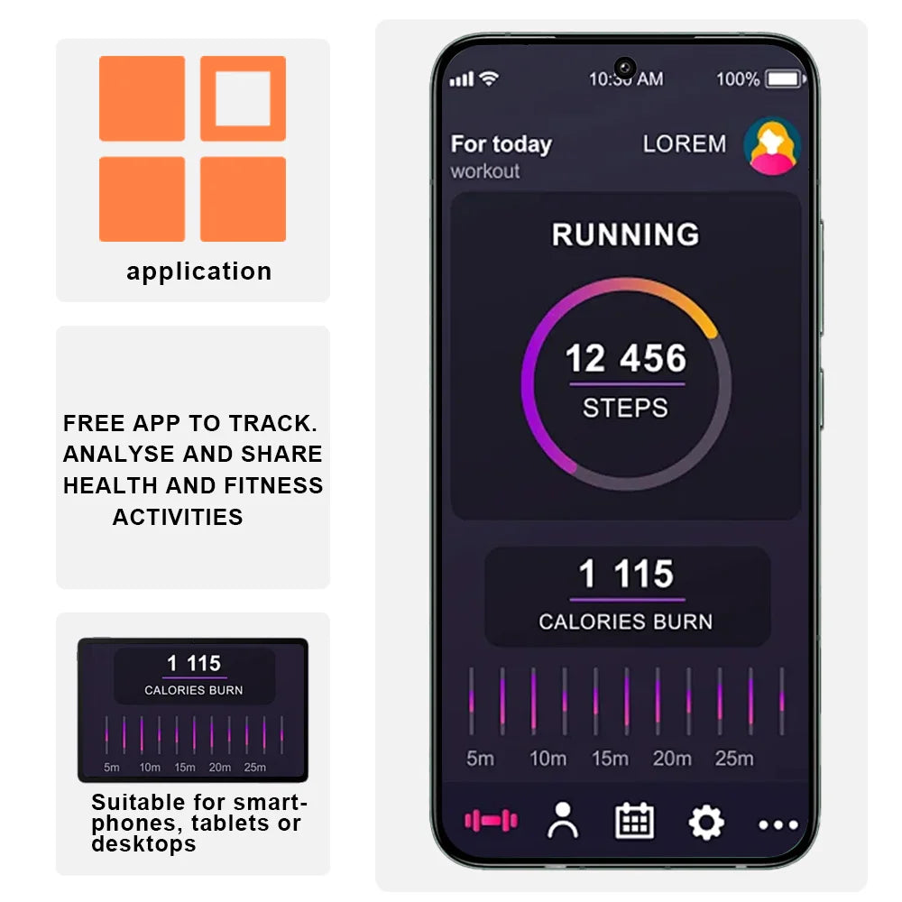 Anyloop Smart Watch Women Fitness Tracker With 400 Plus Faces