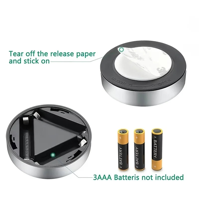 Mini LED Night Light Self Adhesive Push Light For Hallways