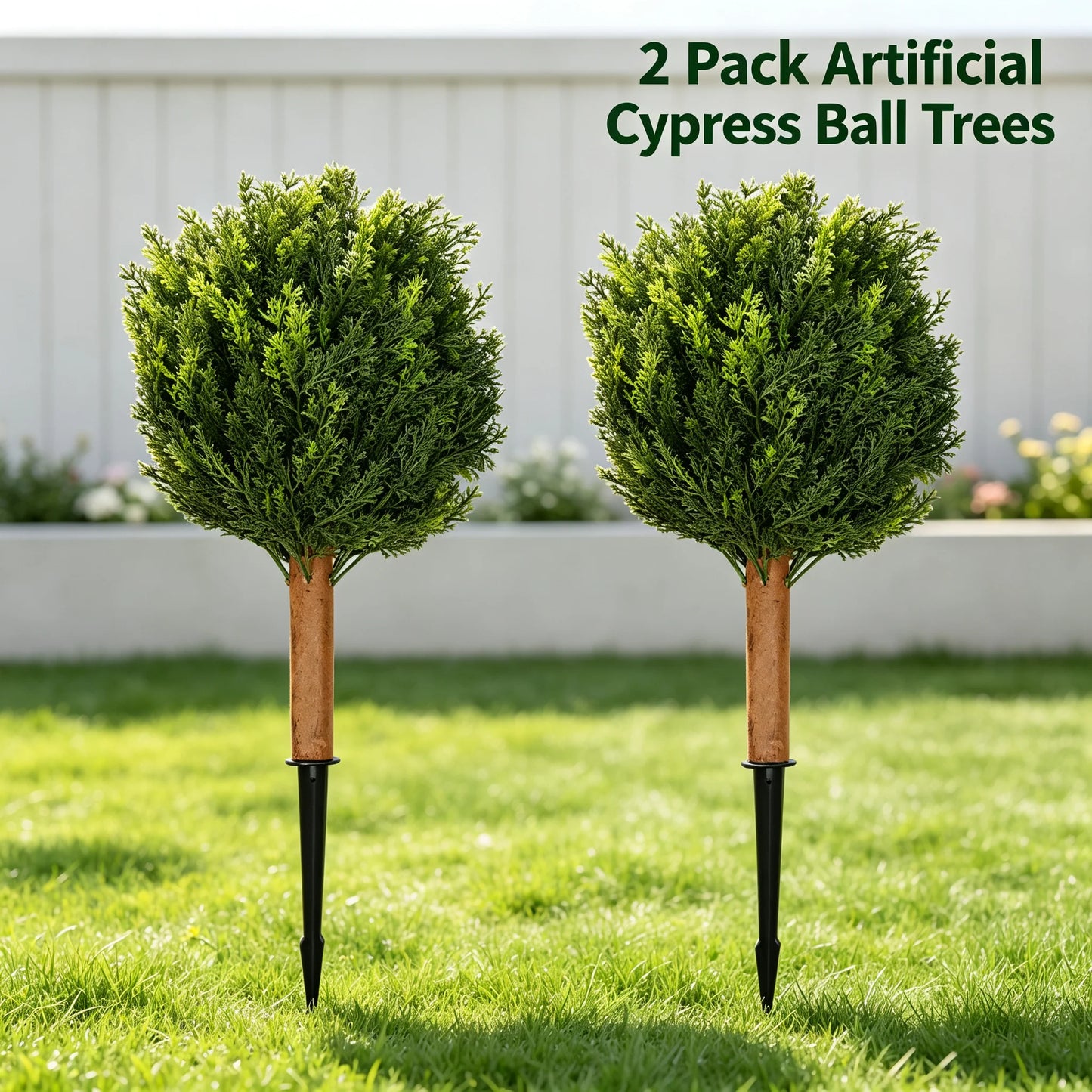 Artificial Cypress Trees With Spikes For Indoor Outdoor Home Decor