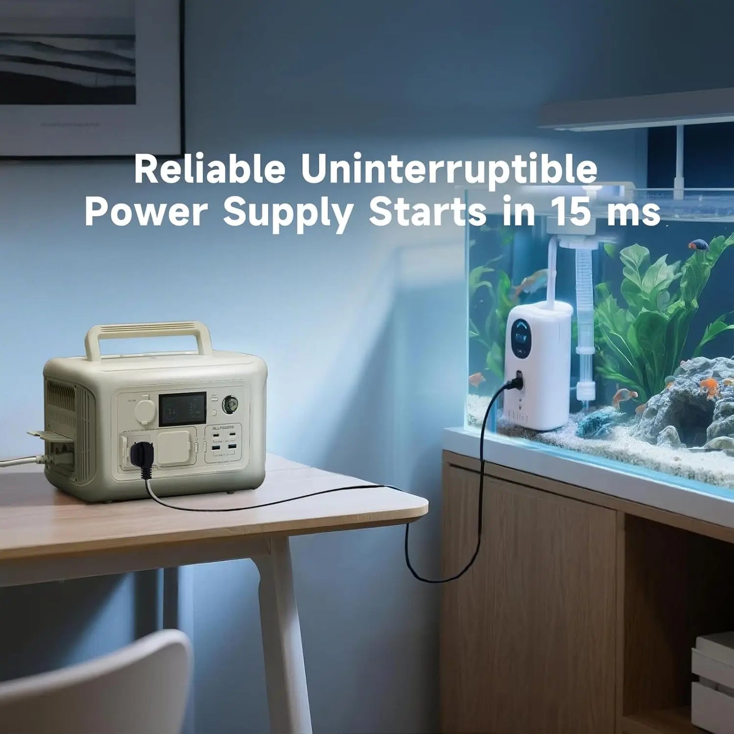 ALLPOWERS R600 Portable Power Station 299Wh LiFePO4 Solar Generator