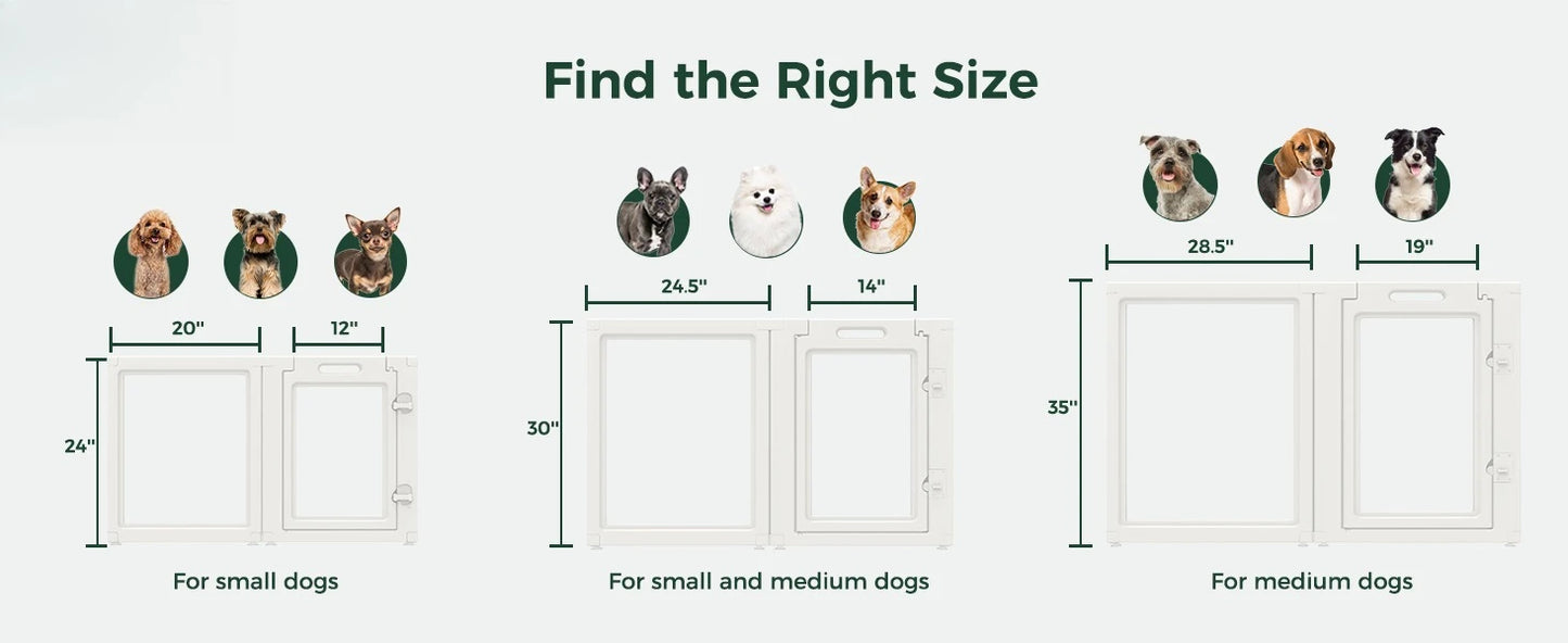 Heavy-Duty Acrylic Indoor Dog Playpen for Puppies and Small Dogs