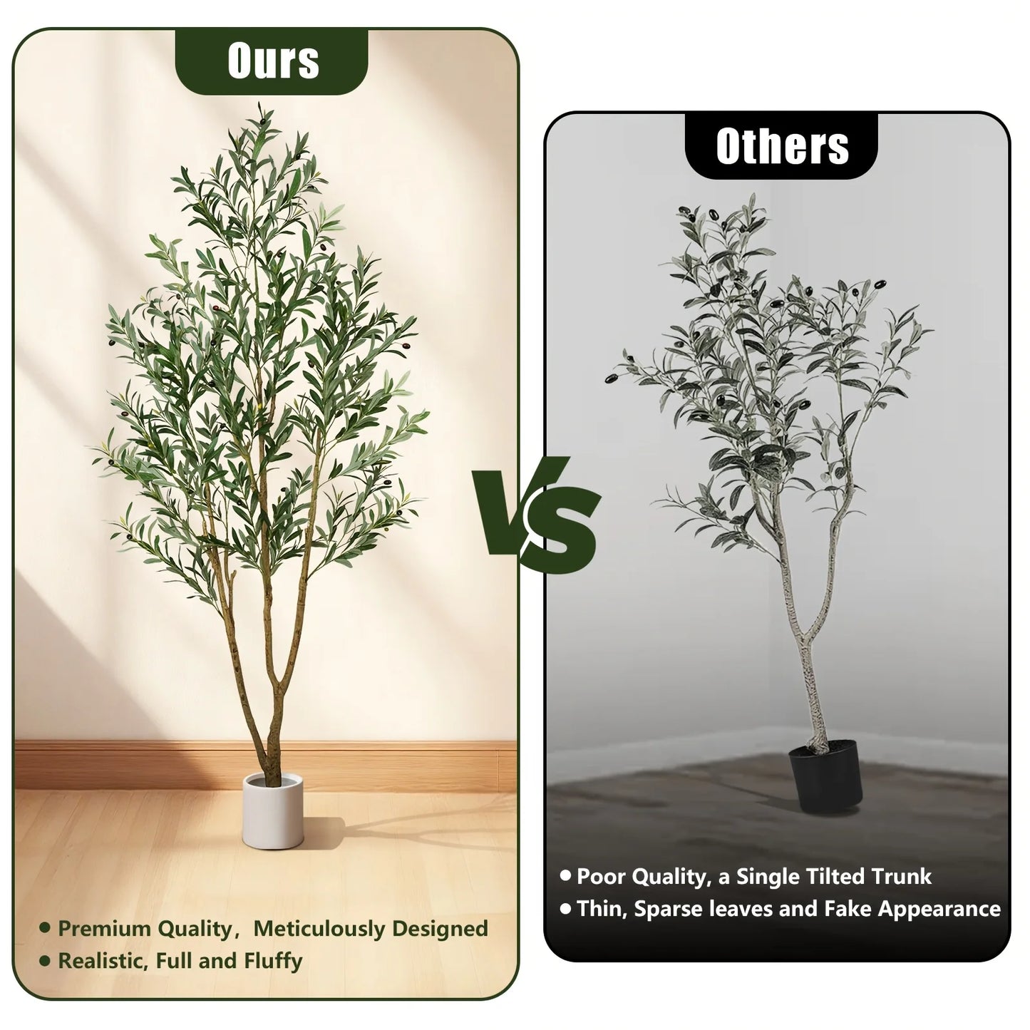 Olive Tree Artificial Indoor Decor With Realistic Leaves