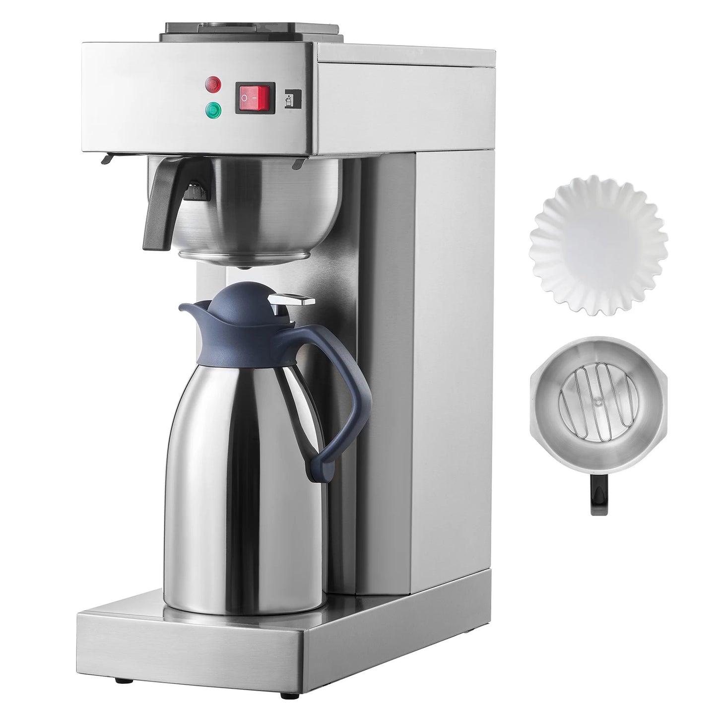 SucceBuy Stainless Steel Commercial Drip Coffee Maker Restaurant Office