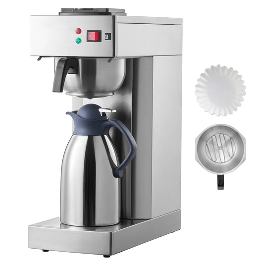 SucceBuy Commercial Drip Coffee Maker Stainless Steel Brewer