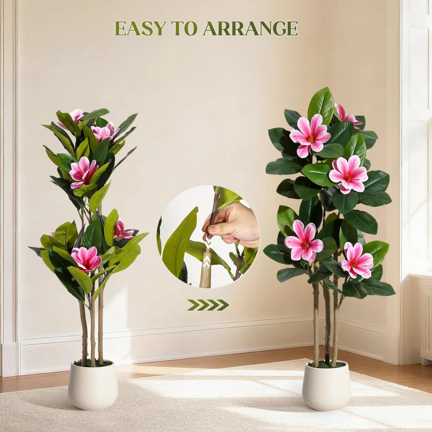 HiMISS Artificial Olive Tree With Lifelike Leaves For Home Decoration