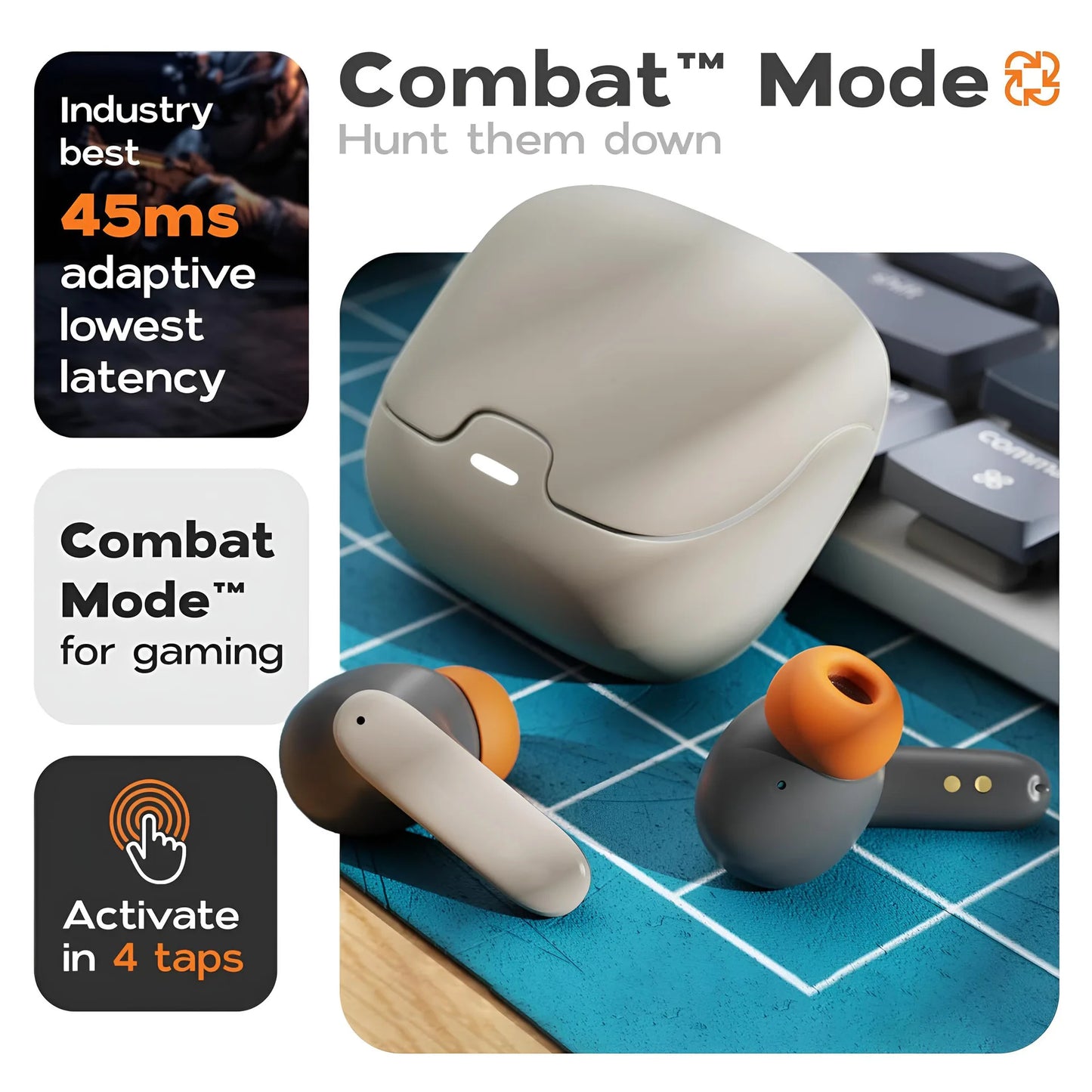 TWS Wireless Earphones With ENC Noise Cancellation And Dual Microphone
