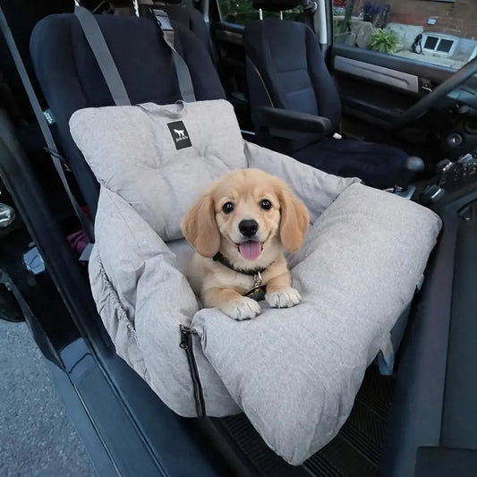 Premium Dog Car Seat Bed For Pets Water Resistant Travel