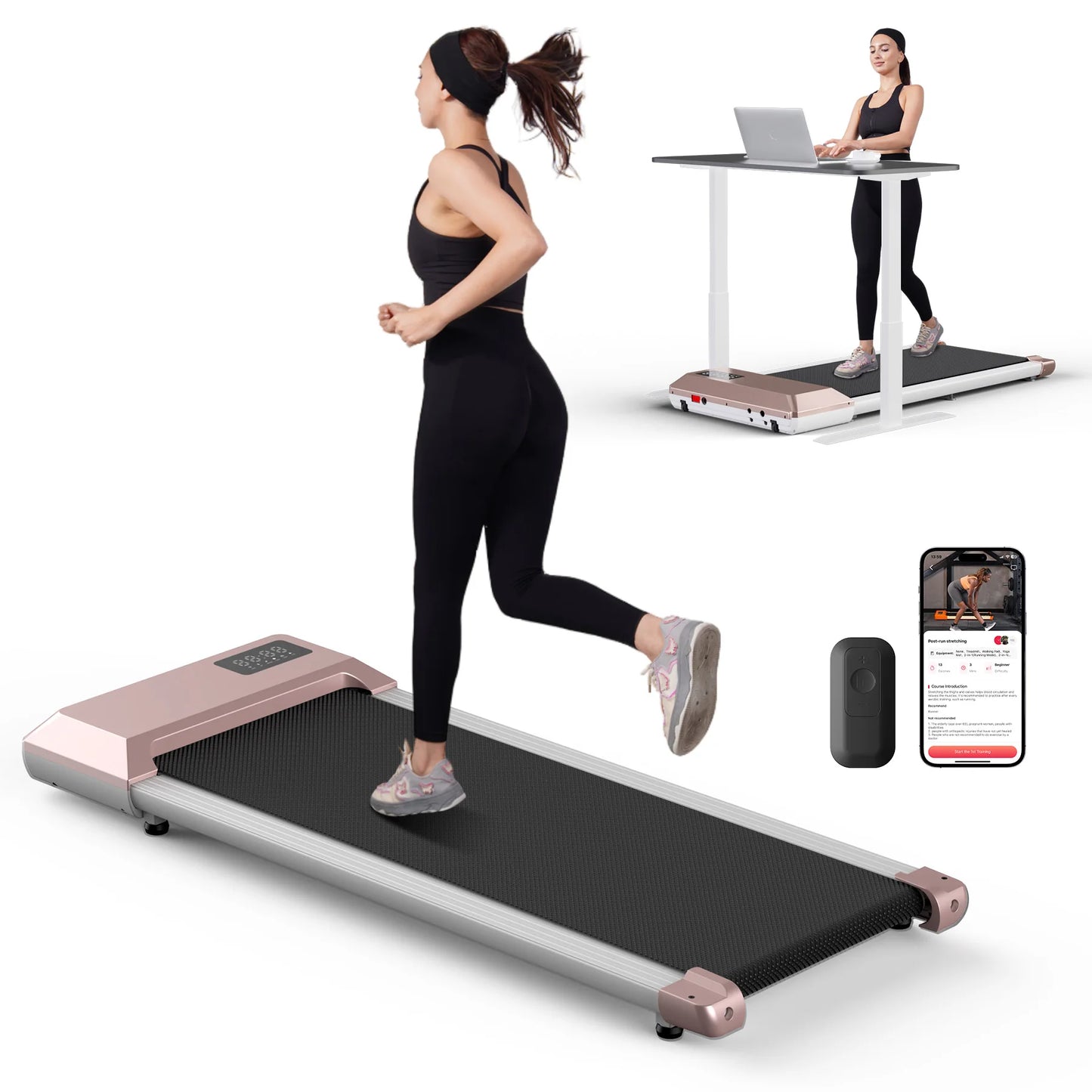 Superun Home Treadmill 2.5HP Two In One Walking Running Machine