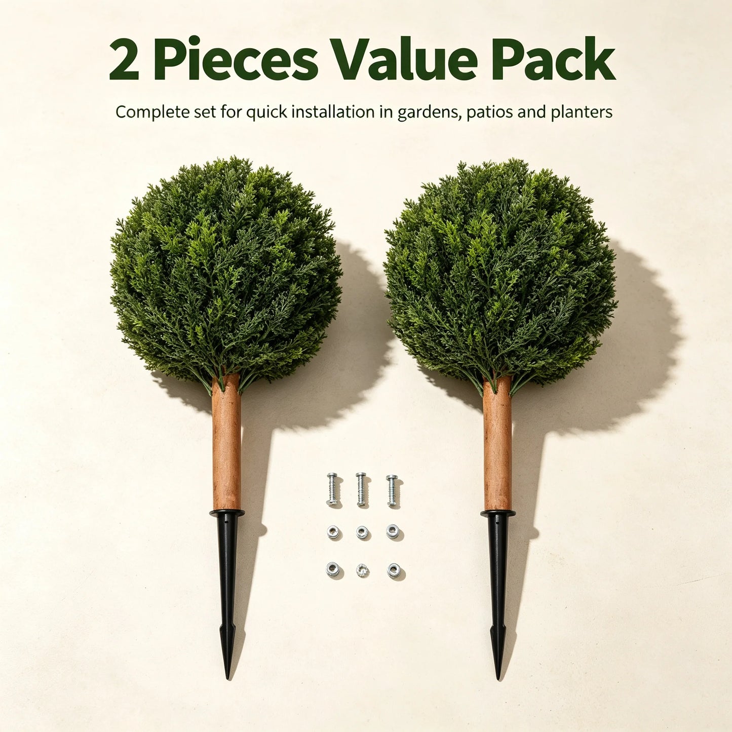 Artificial Cypress Trees With Spikes For Indoor Outdoor Home Decor