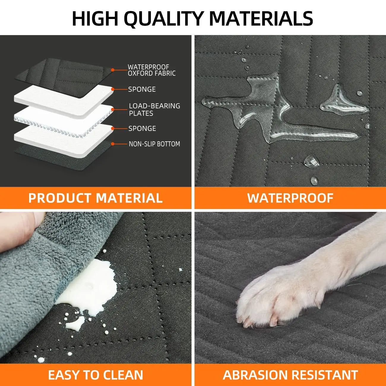 Dog Car Seat Cover Hammock For Pets Waterproof Nonslip