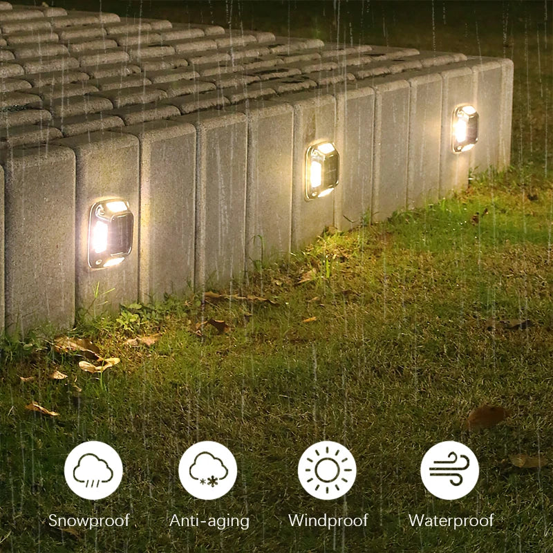 8 LED Solar Driveway Light Outdoor Garden Ground Lamp Waterproof