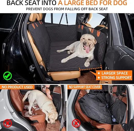 Back Seat Extender Dog Hammock For Car With Hard Bottom Back Seat Cover For Medium Dogs