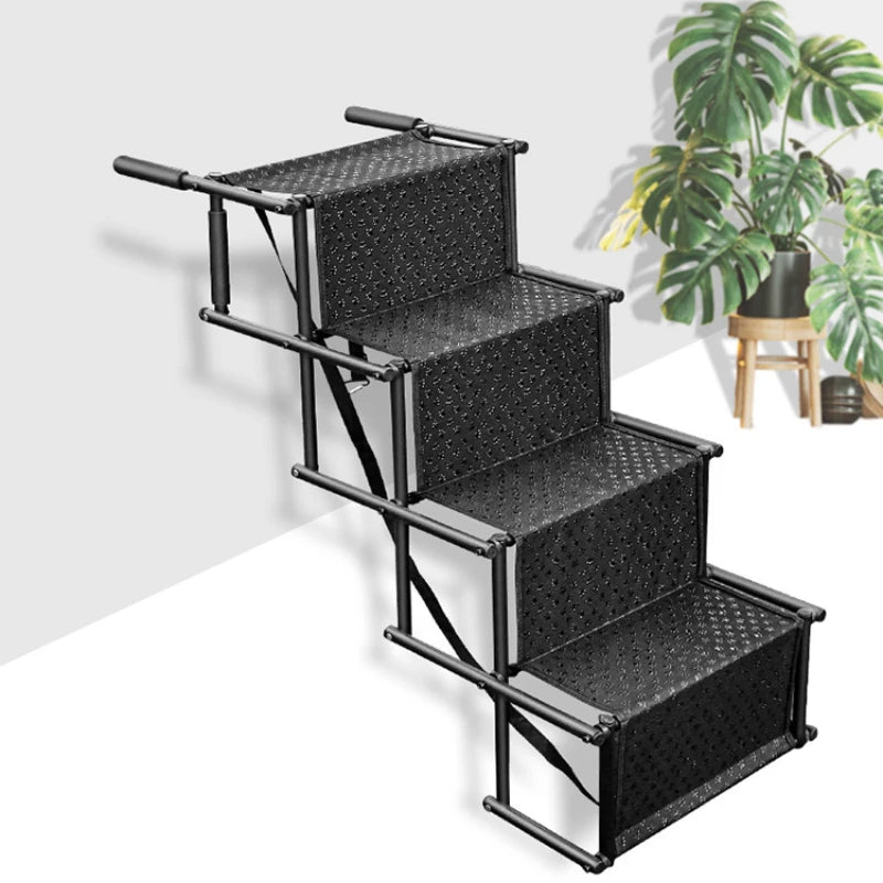 Make pet entrances and exits effortless with this lightweight, foldable car ramp designed for comfort and safety.