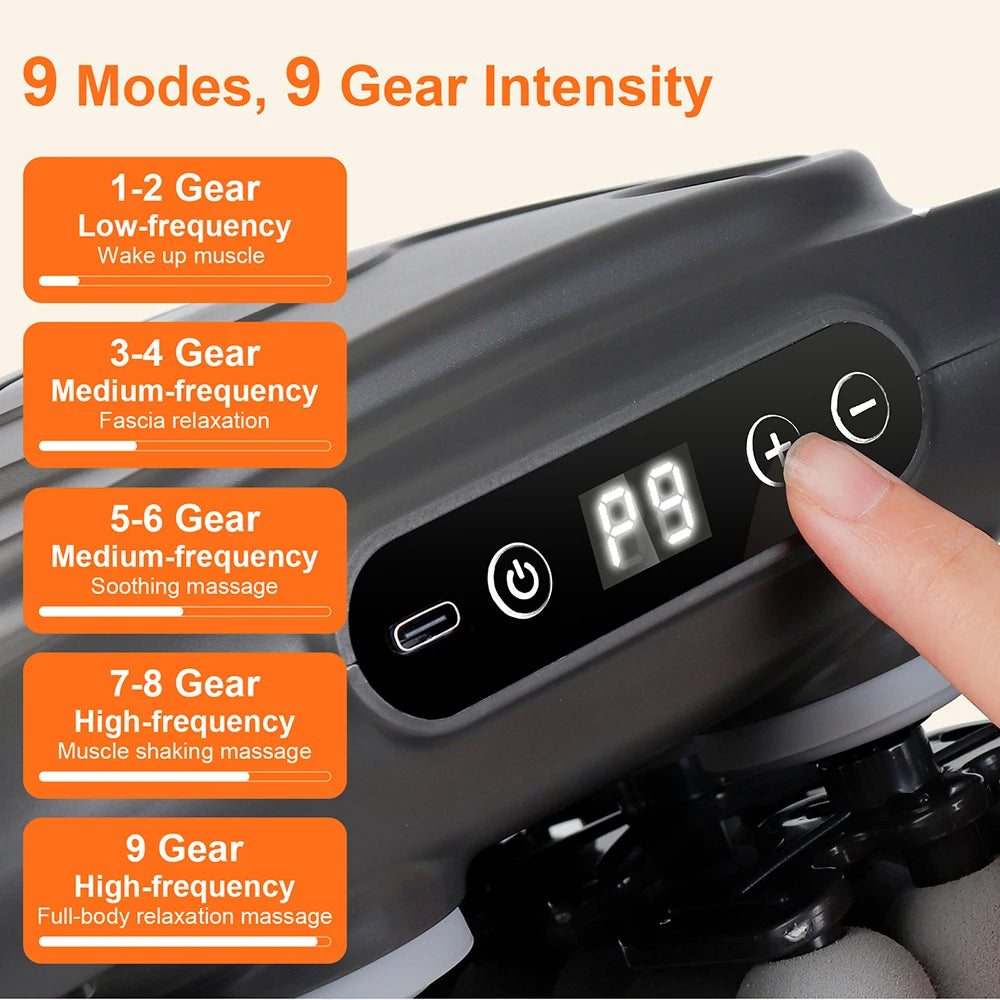 Foreverlily High Frequency Vibration Body Massage Gun Muscle Recovery Tool
