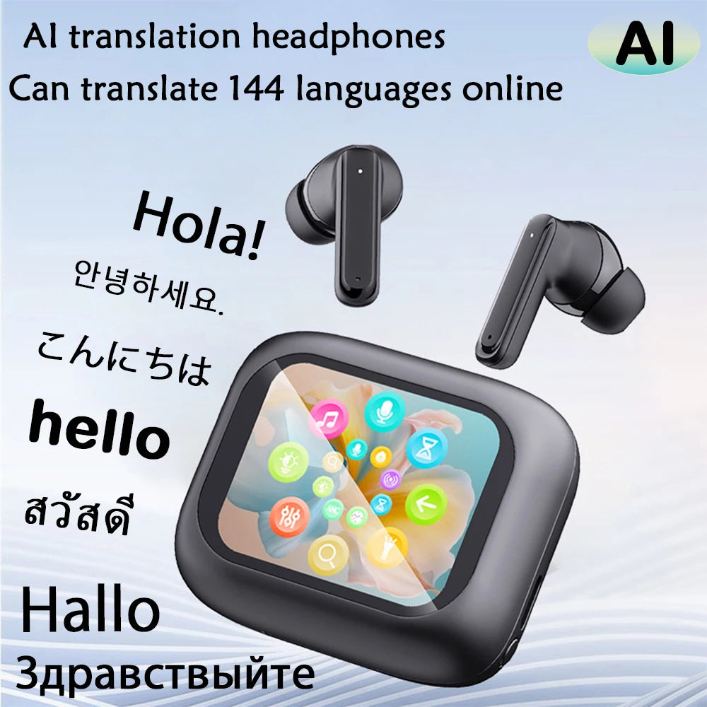 GREATWALL AI Translation Earphones 144 Languages Bluetooth 5.3