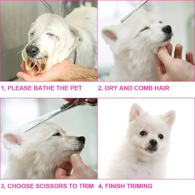 Pet Safe Stainless Steel Ambidextrous Dog Grooming Scissors Round Head