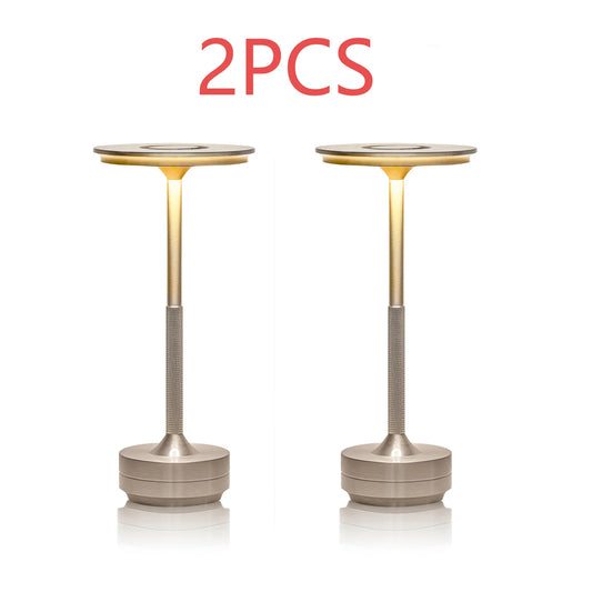 HPH LED Desk Lamp USB Touch Dimming Night Light Aluminum