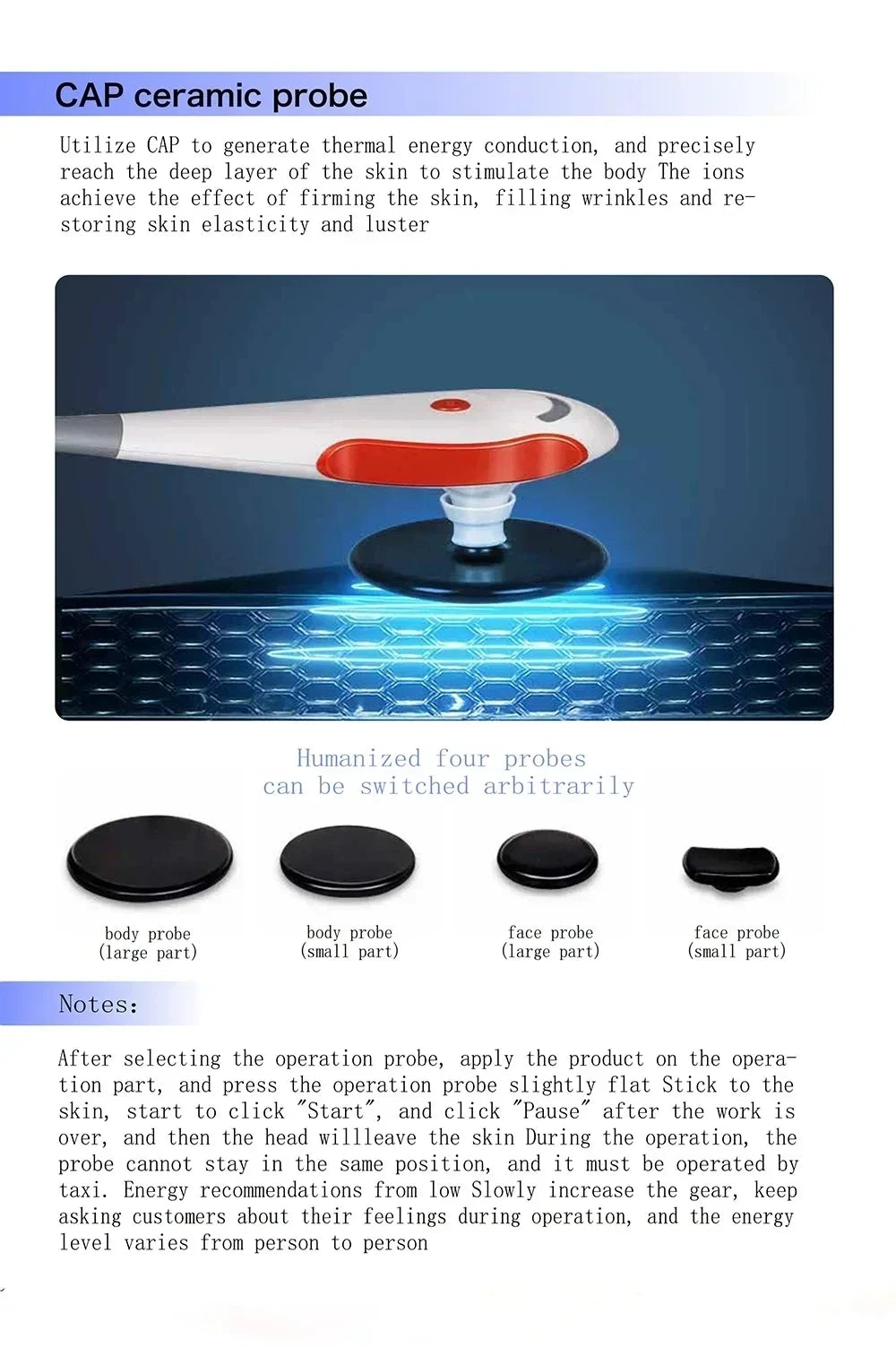 XHUODADA Portable Diathermy Body Slimming Machine Pain Relief Skin Tightening