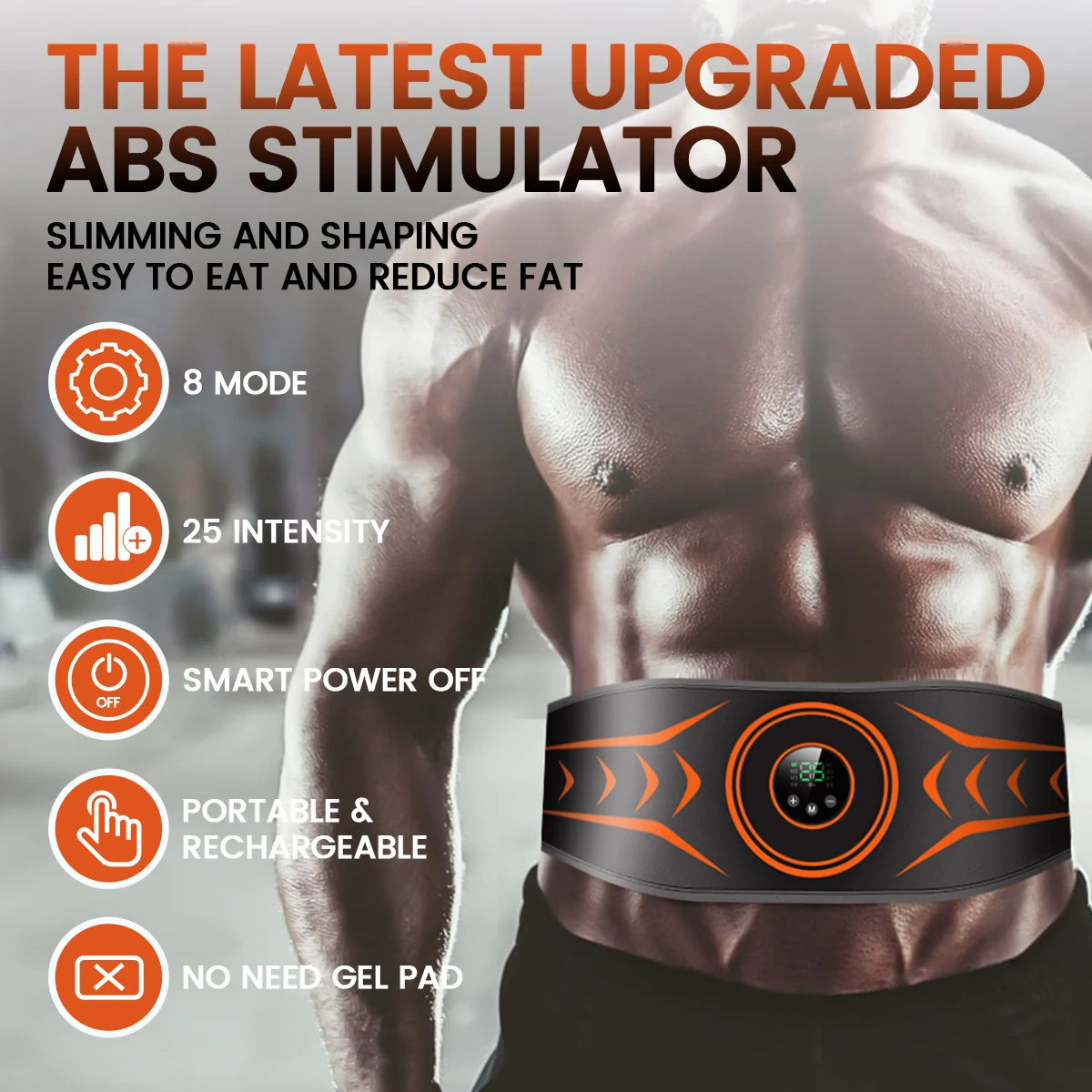 Instantly elevate your at-home abs routine with a lightweight, adjustable belt that stays in place as you move.