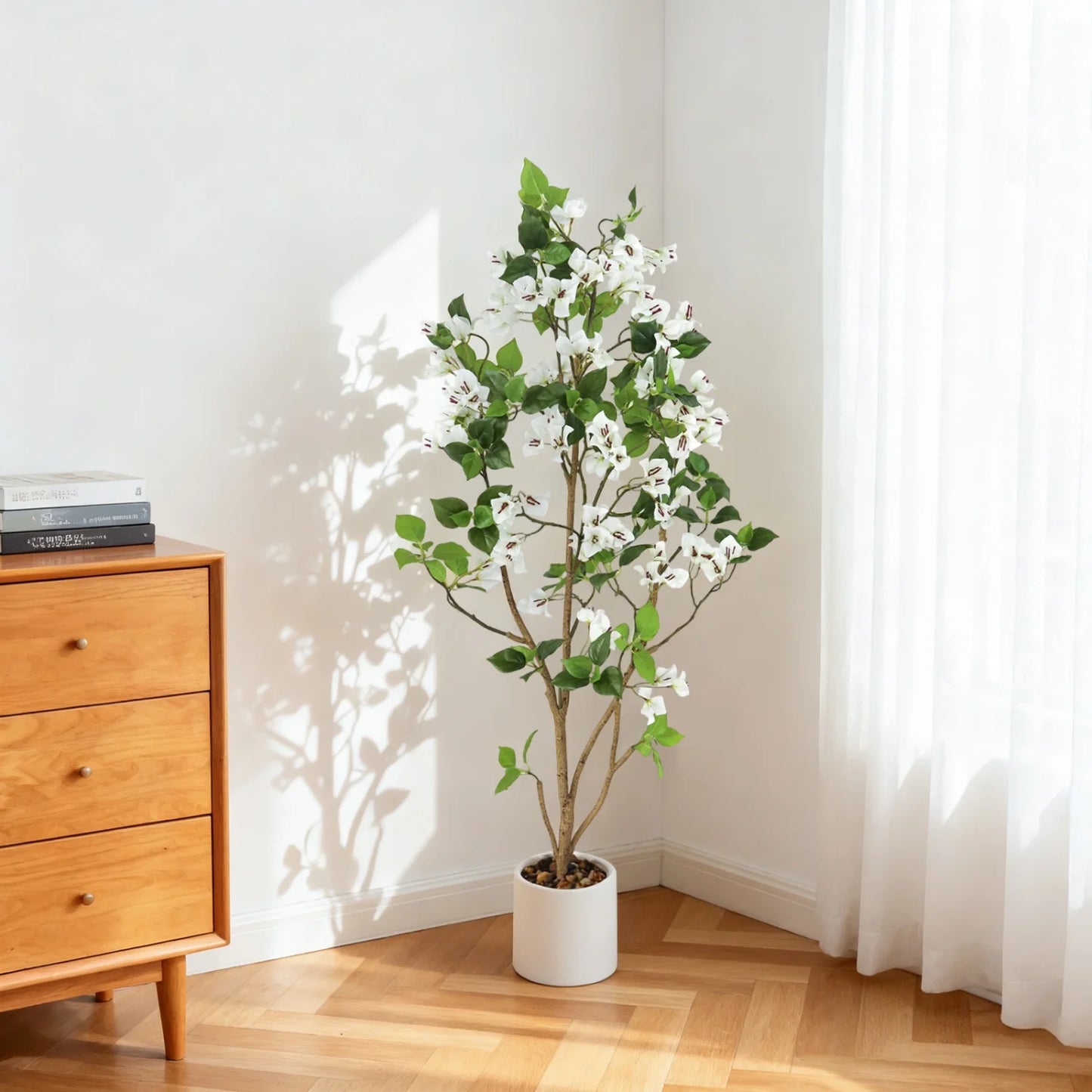 HiMISS Lifelike Artificial Tree Pot Indoor Home Office Wedding Decor