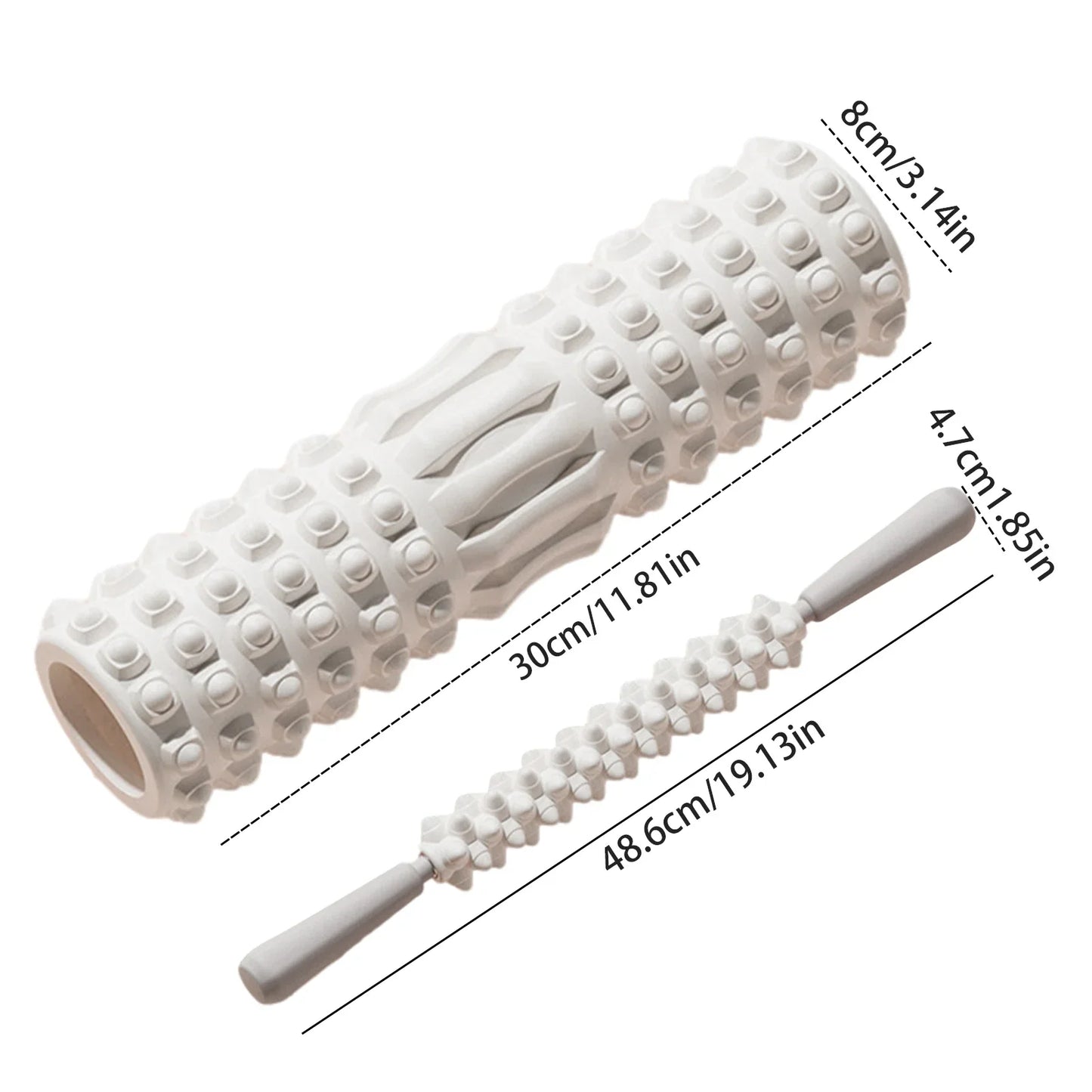 KEMOKO Foam Muscle Massage Roller For Back Pain Relief