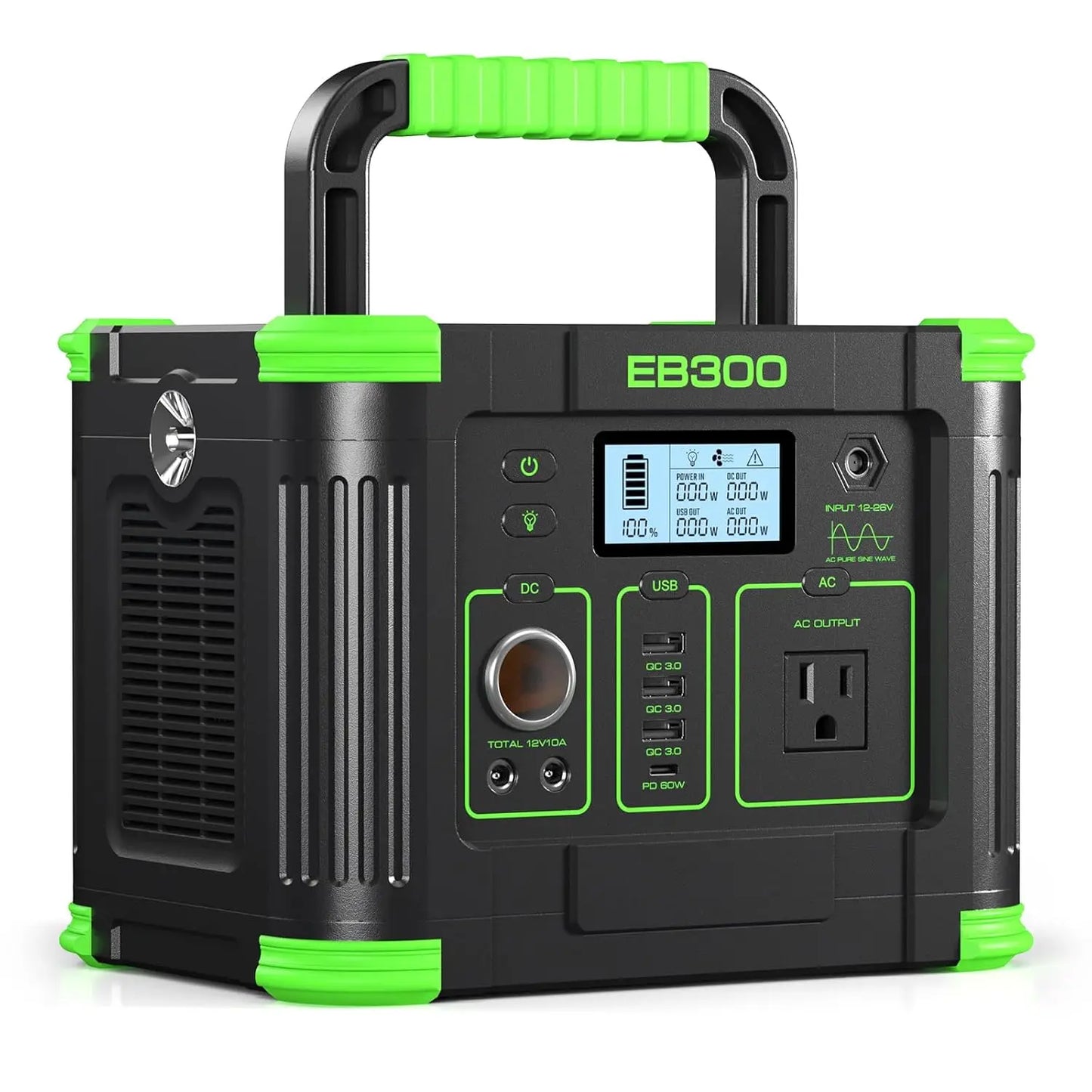 Portable Power Station 500W 519Wh Solar Generator USB C PD