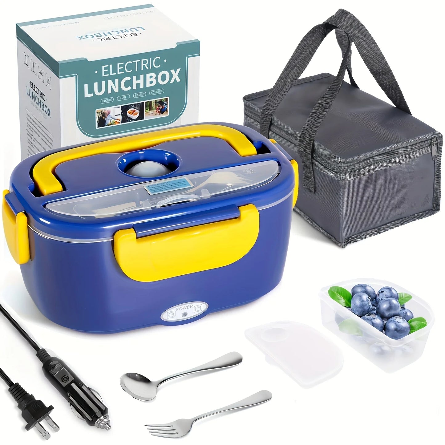 AEDG Portable Electric Lunch Box Warmer For Car And Home