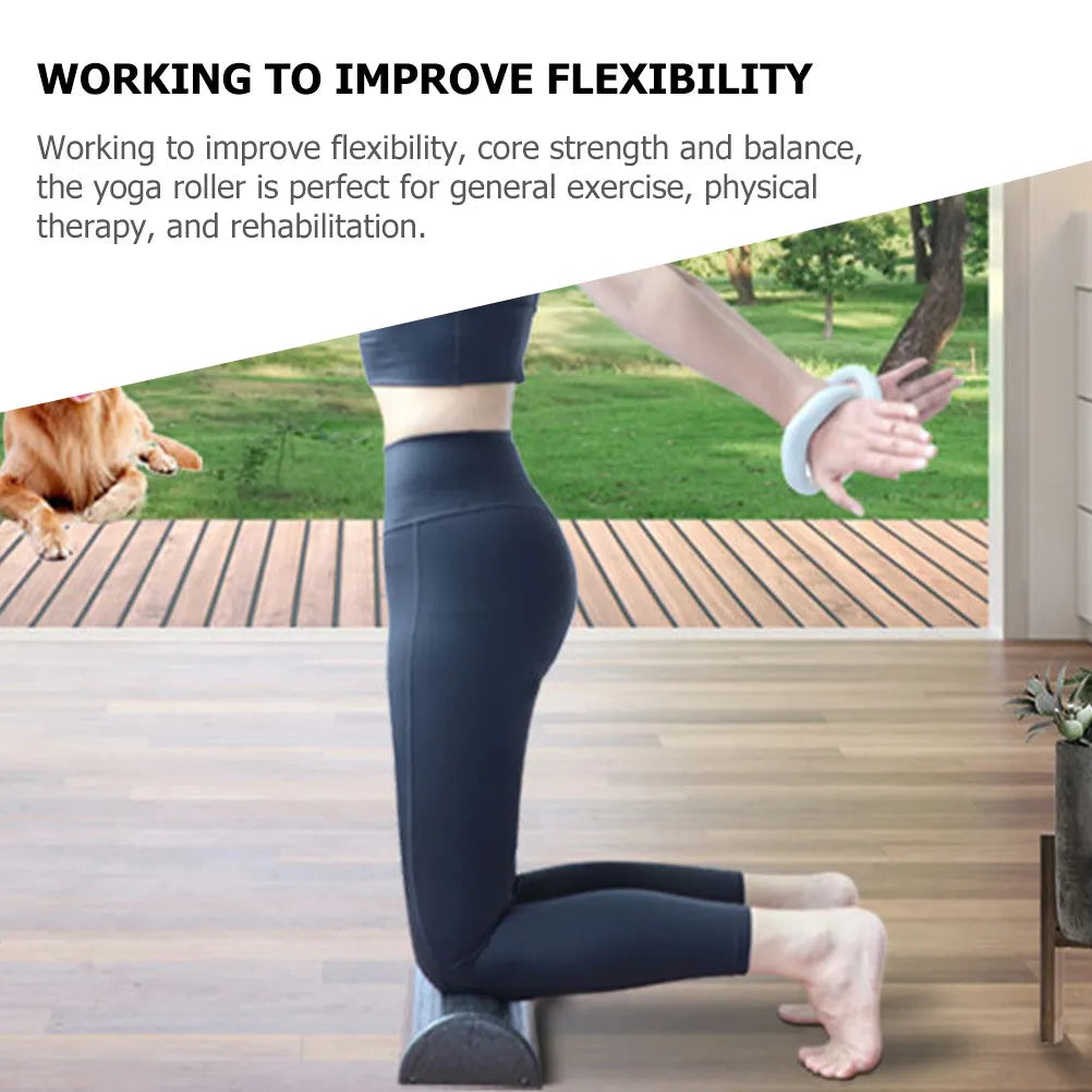Half Foam Roller for Yoga Pilates and Physical Therapy