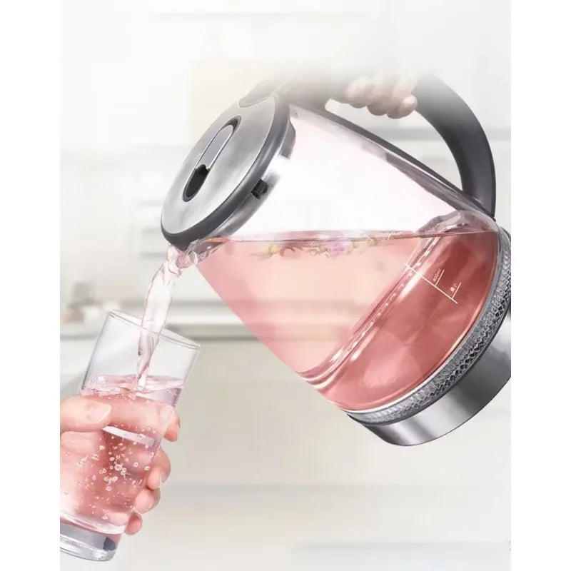 Diamri Electric Glass Kettle Cordless Led Indicator Auto Shut-Off