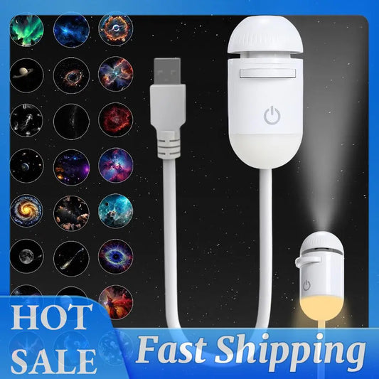 ALIILEE Galaxy Star Projector Night Light USB Nebula Ceiling LED Lamp